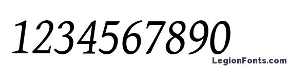 Gentium Basic Italic Font, Number Fonts