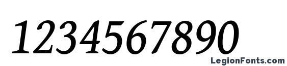 Gentium Book Basic Italic Font, Number Fonts