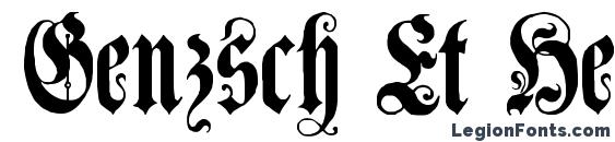 шрифт Genzsch Et Heyse, бесплатный шрифт Genzsch Et Heyse, предварительный просмотр шрифта Genzsch Et Heyse