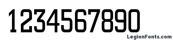 Geo 957 Condensed Normal Font, Number Fonts