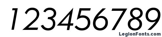 Geo415li Font, Number Fonts