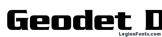 Geodet Display SSi font, free Geodet Display SSi font, preview Geodet Display SSi font