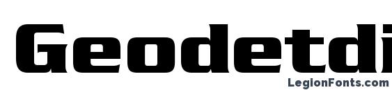 Geodetdisplayssk regular Font