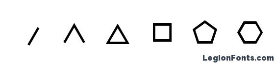 GEOGRAM Font, Number Fonts