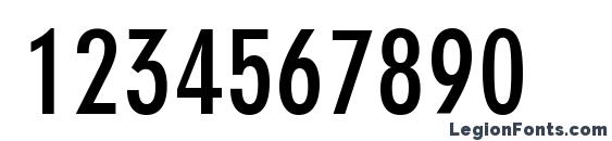 Geometric 706 Bold Condensed BT Font, Number Fonts