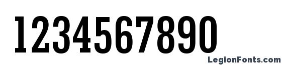 Geometric Slabserif 703 Bold Condensed BT Font, Number Fonts