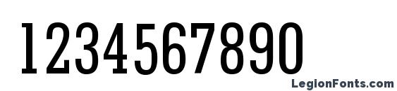 Geometric Slabserif 703 Medium Condensed BT Font, Number Fonts