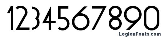 GeoPlain Font, Number Fonts