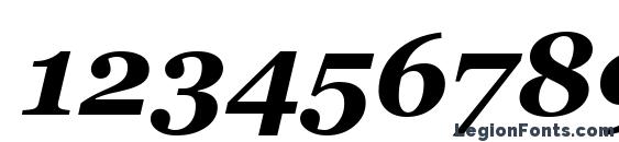 Georgia bold italic Font, Number Fonts