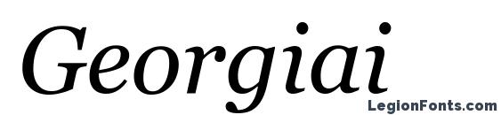 шрифт Georgiai, бесплатный шрифт Georgiai, предварительный просмотр шрифта Georgiai