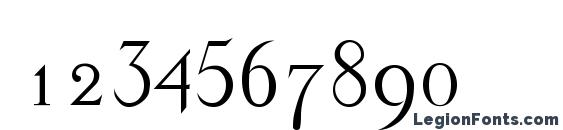 Georgian Font, Number Fonts