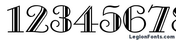 GEORGIANA Regular Font, Number Fonts