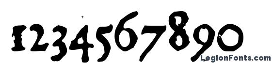 Шрифт Georgitalic, Шрифты для цифр и чисел