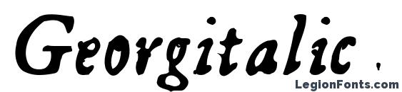 шрифт Georgitalic, бесплатный шрифт Georgitalic, предварительный просмотр шрифта Georgitalic