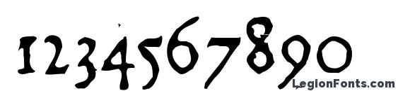 Georglight Font, Number Fonts