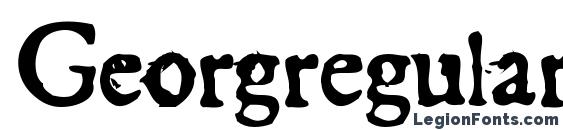 шрифт Georgregular, бесплатный шрифт Georgregular, предварительный просмотр шрифта Georgregular