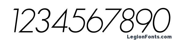 GeosansLight Oblique Font, Number Fonts