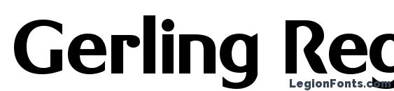 шрифт Gerling Regular DB, бесплатный шрифт Gerling Regular DB, предварительный просмотр шрифта Gerling Regular DB