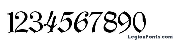 German Sampler Font, Number Fonts