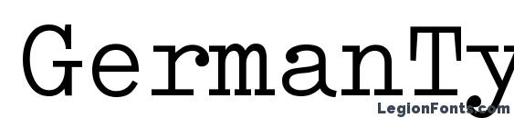 GermanTypewriter Regular Font