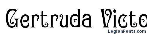 Gertruda Victoriana Normal font, free Gertruda Victoriana Normal font, preview Gertruda Victoriana Normal font