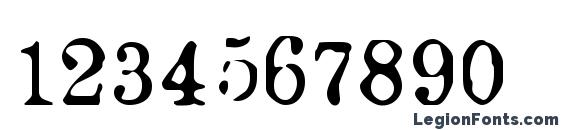 Gesetz Font, Number Fonts