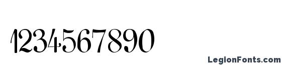 Gessele Regular Font, Number Fonts