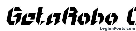 GetaRobo OpenItalic font, free GetaRobo OpenItalic font, preview GetaRobo OpenItalic font