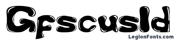 шрифт Gfscus1d, бесплатный шрифт Gfscus1d, предварительный просмотр шрифта Gfscus1d