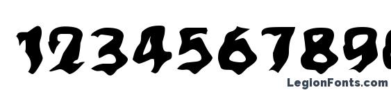 Ghoul Font, Number Fonts
