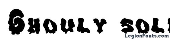 Ghouly solid Font