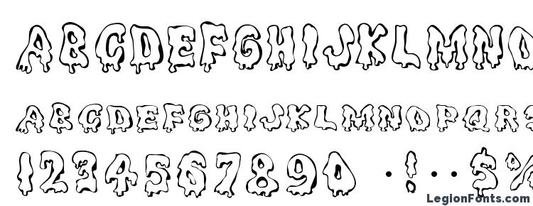 глифы шрифта Ghoulycaps, символы шрифта Ghoulycaps, символьная карта шрифта Ghoulycaps, предварительный просмотр шрифта Ghoulycaps, алфавит шрифта Ghoulycaps, шрифт Ghoulycaps
