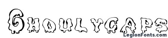 шрифт Ghoulycaps, бесплатный шрифт Ghoulycaps, предварительный просмотр шрифта Ghoulycaps