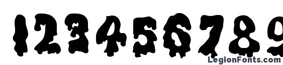GhoulySolid Regular Font, Number Fonts
