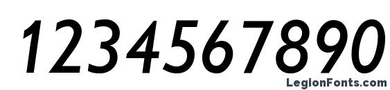 Gibson Italic Font, Number Fonts