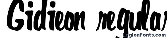 Gidieon regular font, free Gidieon regular font, preview Gidieon regular font