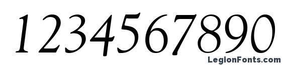 Gilde Italic Font, Number Fonts