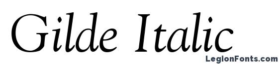 Шрифт Gilde Italic, Шрифты с засечками