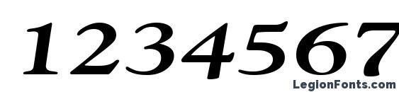 GildeBroad Bold Italic Font, Number Fonts