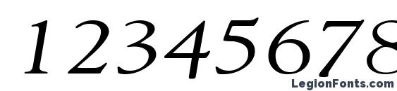 GildeBroad Italic Font, Number Fonts