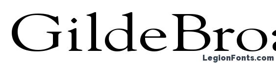 шрифт GildeBroad Regular, бесплатный шрифт GildeBroad Regular, предварительный просмотр шрифта GildeBroad Regular