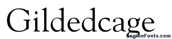 шрифт Gildedcage, бесплатный шрифт Gildedcage, предварительный просмотр шрифта Gildedcage