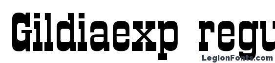 Gildiaexp regular Font