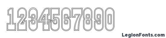 Gildiatituldblotl regular Font, Number Fonts