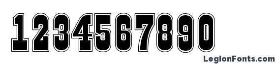 Gildiatitulgr regular Font, Number Fonts