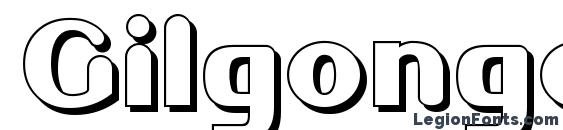 Gilgongo ombre font, free Gilgongo ombre font, preview Gilgongo ombre font