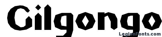 шрифт Gilgongo sledge, бесплатный шрифт Gilgongo sledge, предварительный просмотр шрифта Gilgongo sledge