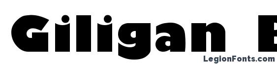 Giligan Black font, free Giligan Black font, preview Giligan Black font