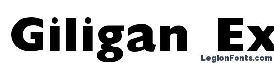 шрифт Giligan ExtraBold, бесплатный шрифт Giligan ExtraBold, предварительный просмотр шрифта Giligan ExtraBold