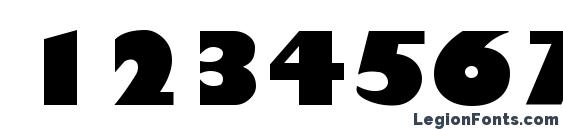 GiliganBlack Regular Font, Number Fonts